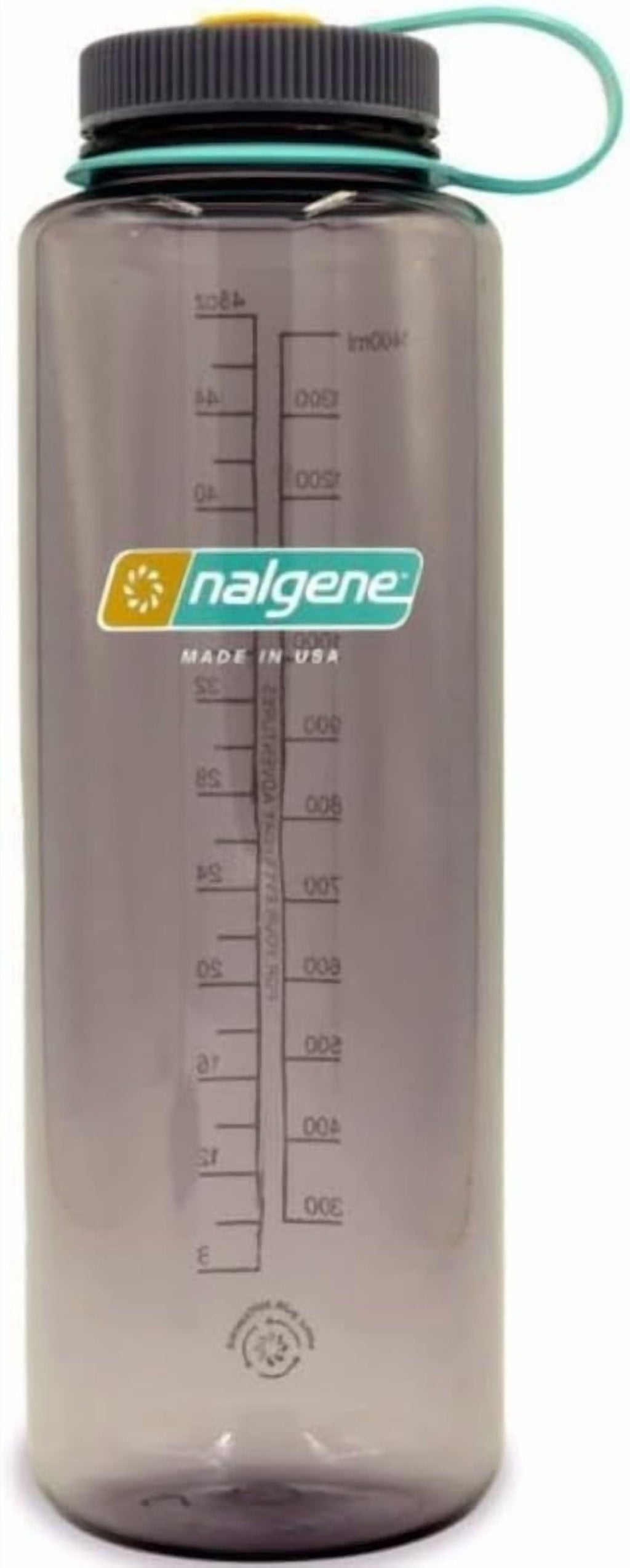 Nalgene Sustain Tritan BPA-Free Water  Made with Material Derived from 50% Plastic Waste (using ISCC certified mass balance), 48 OZ, Wide Mouth, Aubergine - K0LR