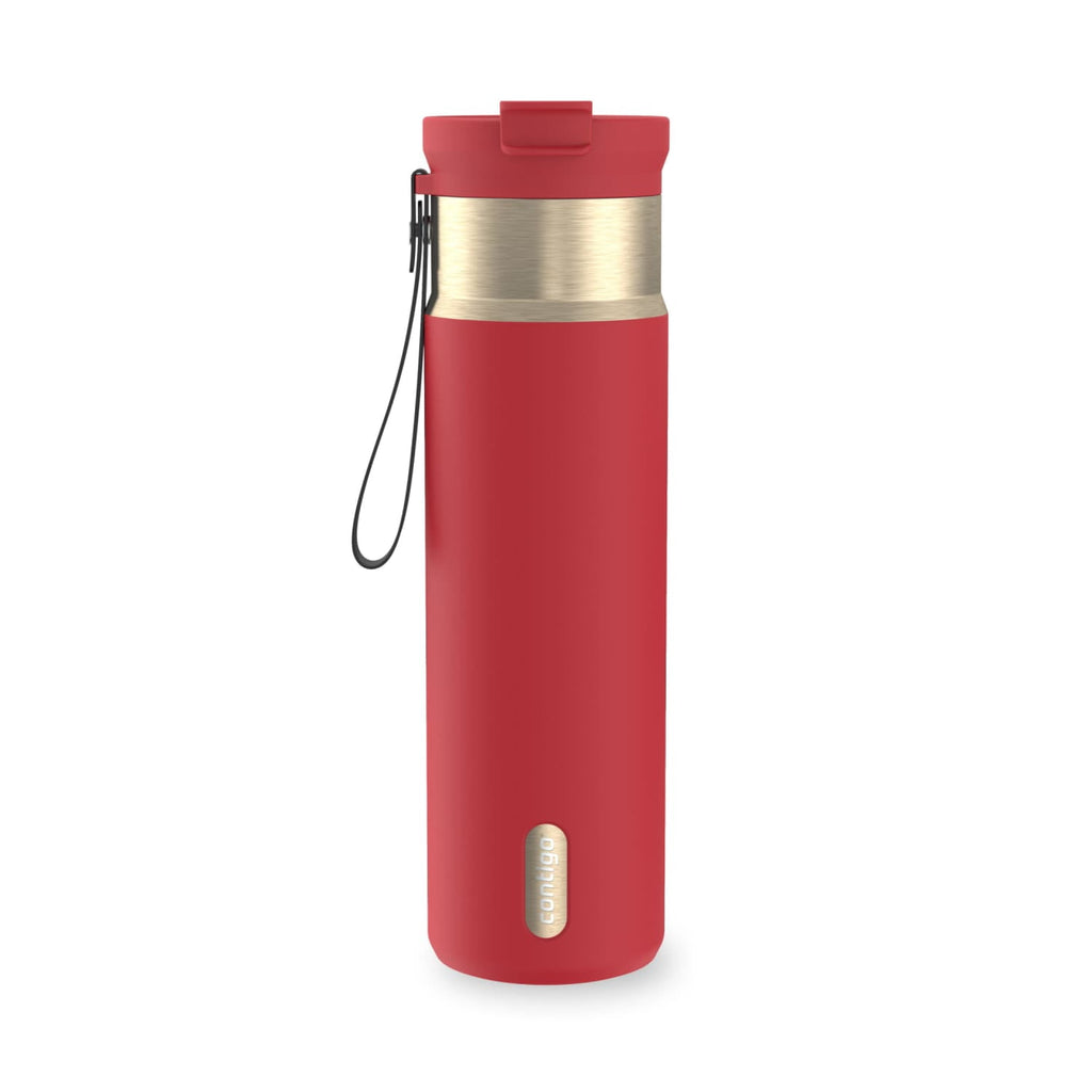 Contigo DualSip 24 oz Leakproof Insulated Water Bottle with Carrying Strap and 2-Way Lid - 9XU3