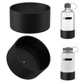Linkidea 2 Pack Water Bottle Boot Compatible with Nalgene Sustain Wide Mouth 32oz/48oz, Narrow Mouth 32oz, Silicone Anti-Slip Bottle Bottom Bumper Protector (Black) - 3AG4