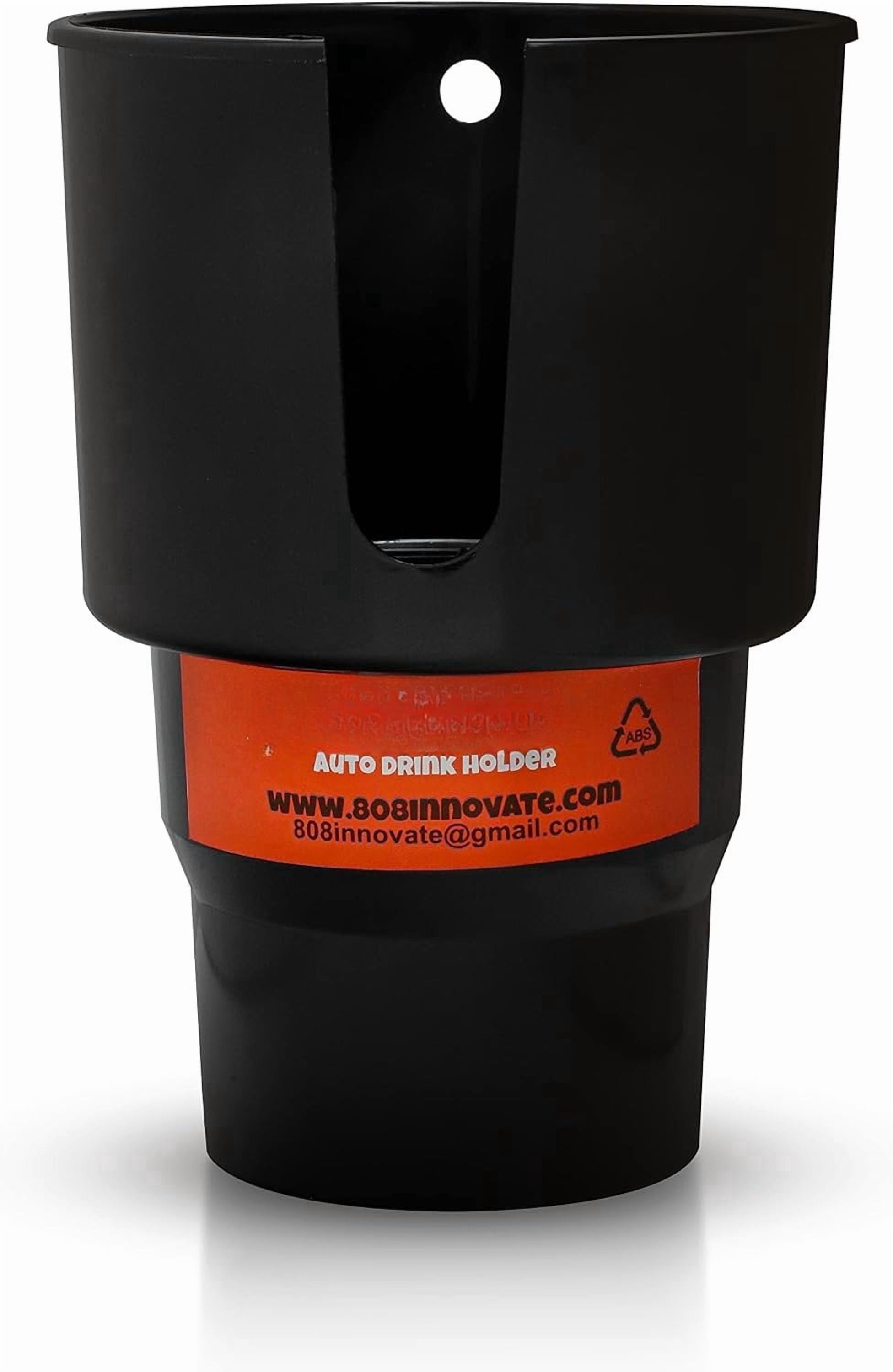 Cup Holder Expander - Fits Hydro Flasks 32/40 oz, Nalgene,  &amp; Large Bottles up to 3.8  Wide - for  up to 3.2  Wide - Black - BNO2