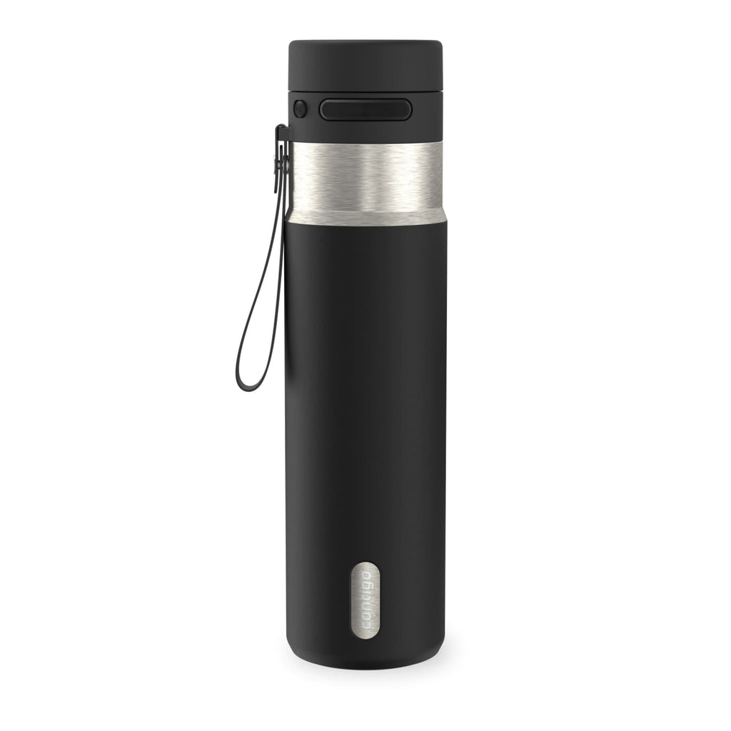 Contigo AutoPop 24 oz Leakproof Insulated Stainless Steel Water Bottle with Carry Strap and Shaker Ball - 6LEE