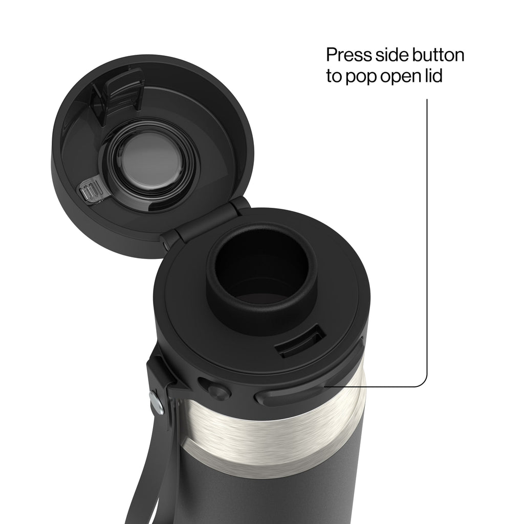 Contigo AutoPop 24 oz Leakproof Insulated Stainless Steel Water Bottle with Carry Strap and Shaker Ball - 6LEE