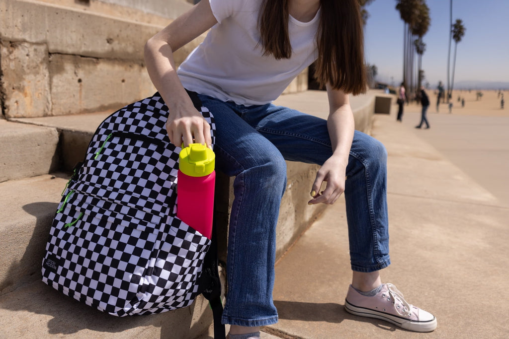 Simple Modern 22 fl oz Reusable Tritan Summit Water Bottle with Silicone Straw Lid|Raspberry Chartreuse - 3J5S