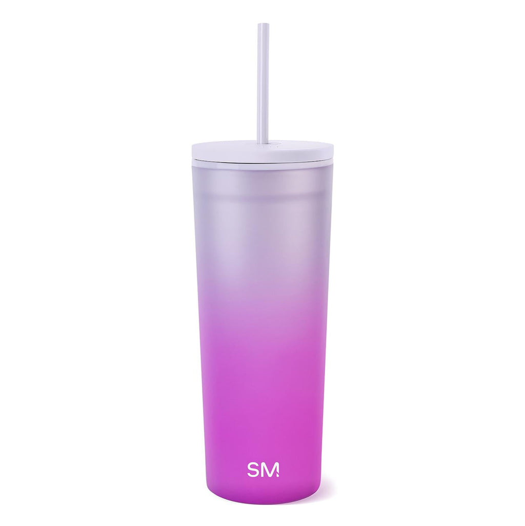Simple Modern 24 fl oz Double Wall Plastic Classic Tumbler with Straw|Opalescent - I1LQ