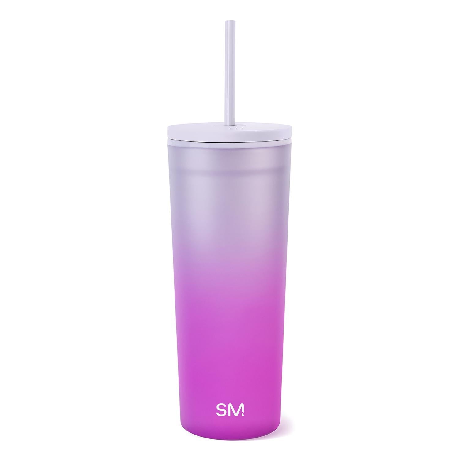 Simple Modern 24 fl oz Double Wall Plastic Classic Tumbler with Straw|Opalescent - I1LQ