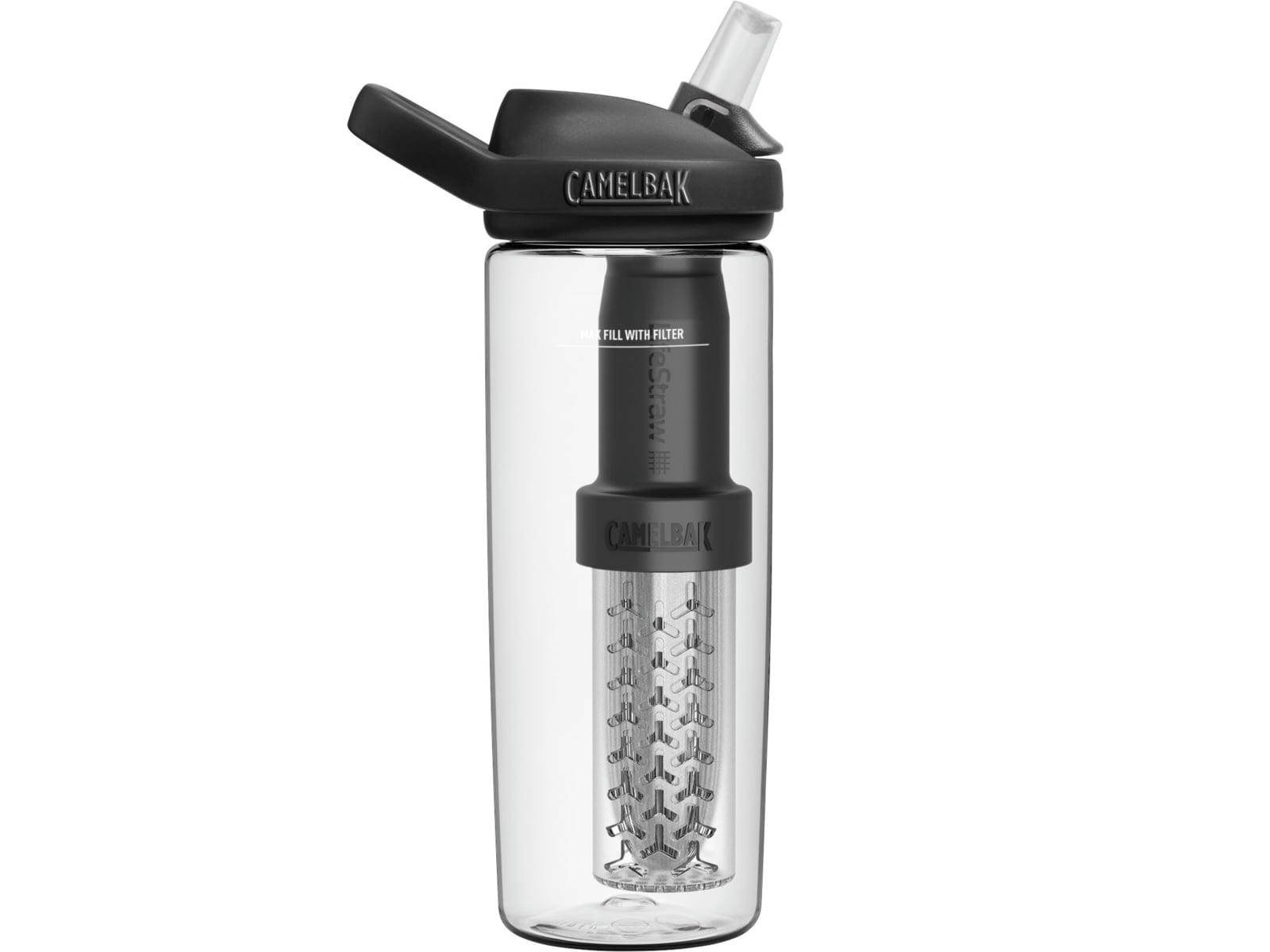 CamelBak eddy+ 20oz Bottle, filtered by LifeStraw, Clear - T7ES