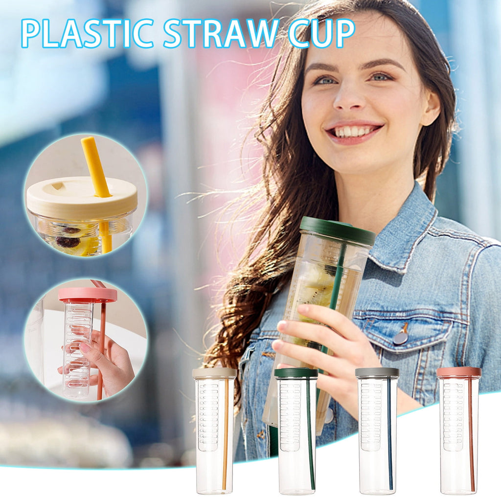 AURIGATE Simple Modern Plastic Tumbler with Lid and Straw Reusable BPA Free Iced Coffee Cups Double Wall Smoothie Cup Gifts for Women Men Him Her Classic Collection - 3YFM