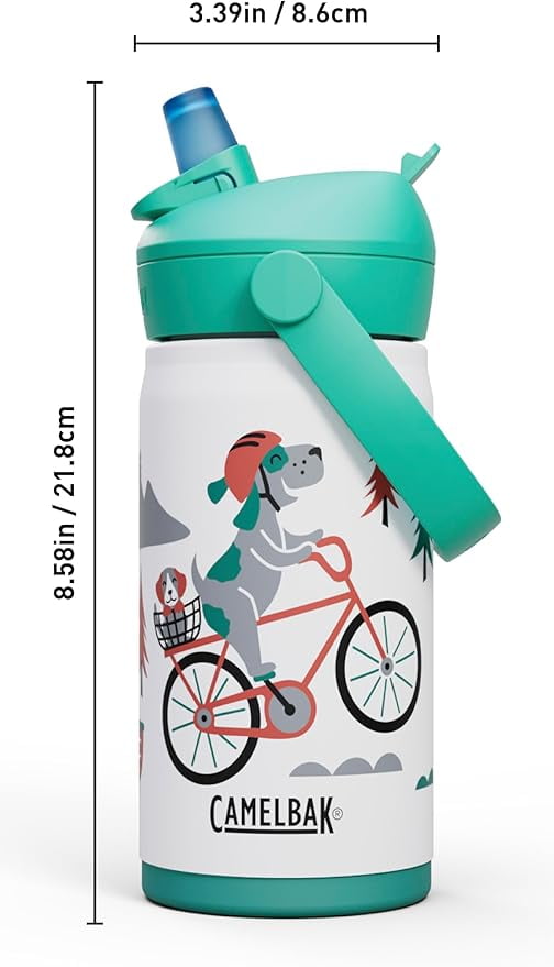 Camelbak Thrive™ Flip Straw Kids Stainless 12oz Water Bottle, Dino Jam - HA5N