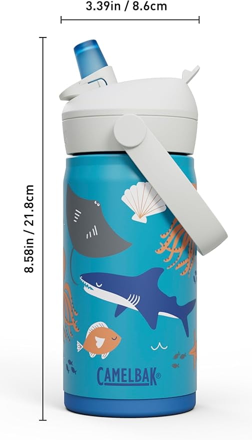 Camelbak Thrive™ Flip Straw Kids Stainless 12oz Water Bottle, Dino Jam - HA5N