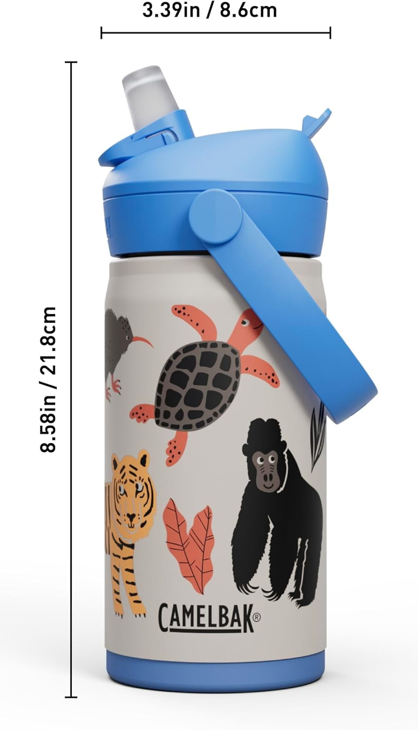 Camelbak Thrive™ Flip Straw Kids Stainless 12oz Water Bottle, Dino Jam - HA5N