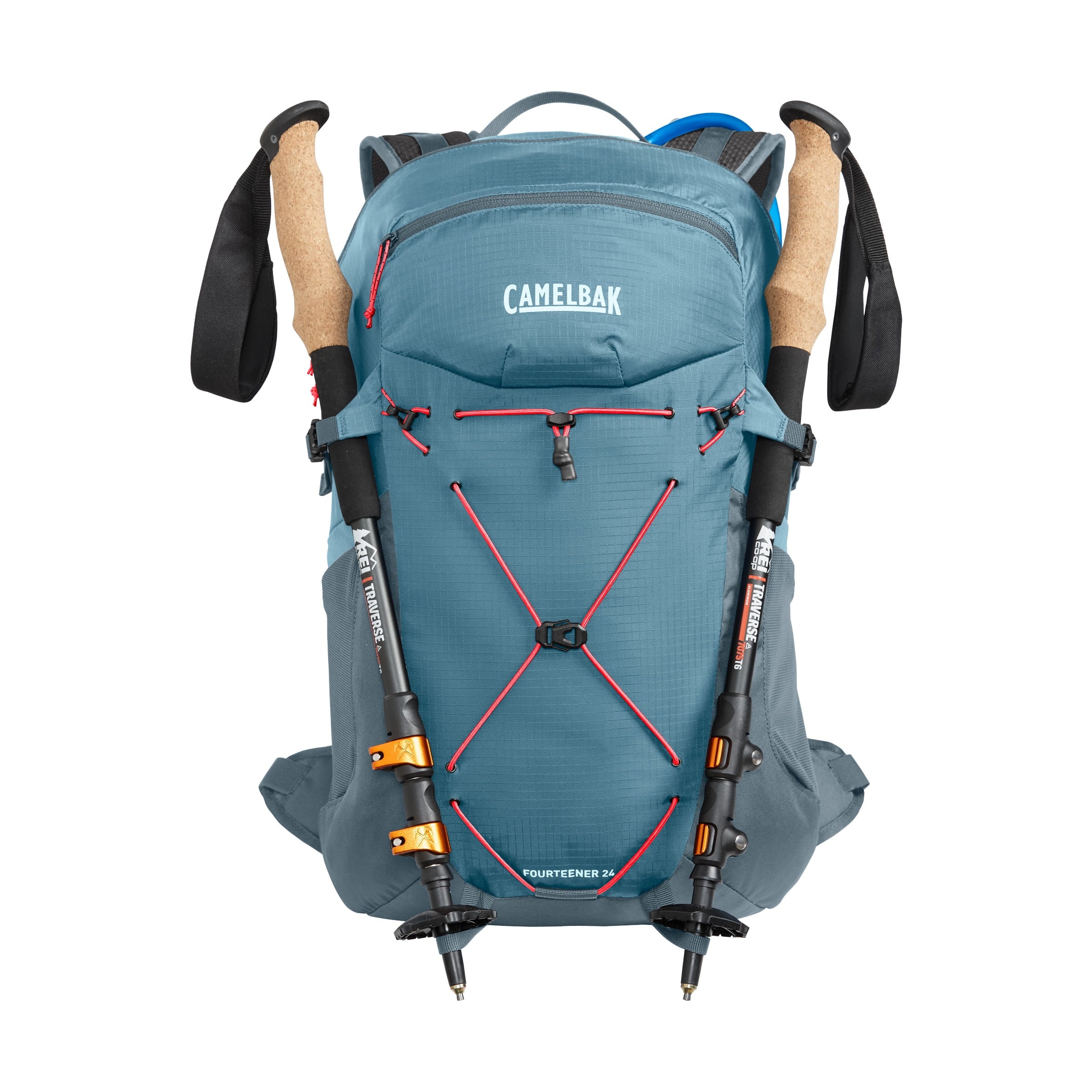 Camelbak Women's Fourteener™ 24 100oz, Smoke Blue/Fiery Coral - P7P6