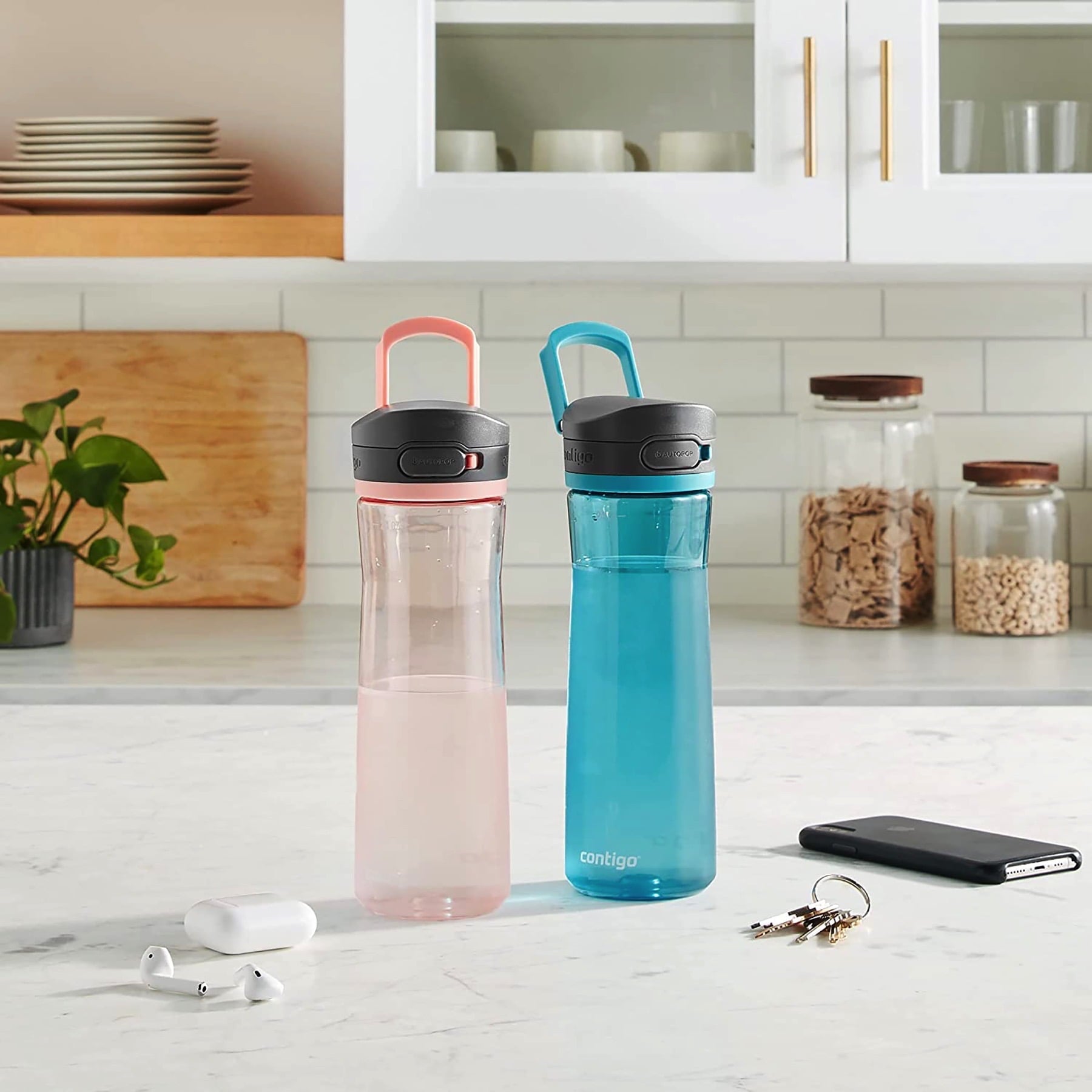 Contigo 24 oz. Jackson 2.0 Tritan Water Bottle 2-Pack - Jade Vine/Pineapple - P9AP