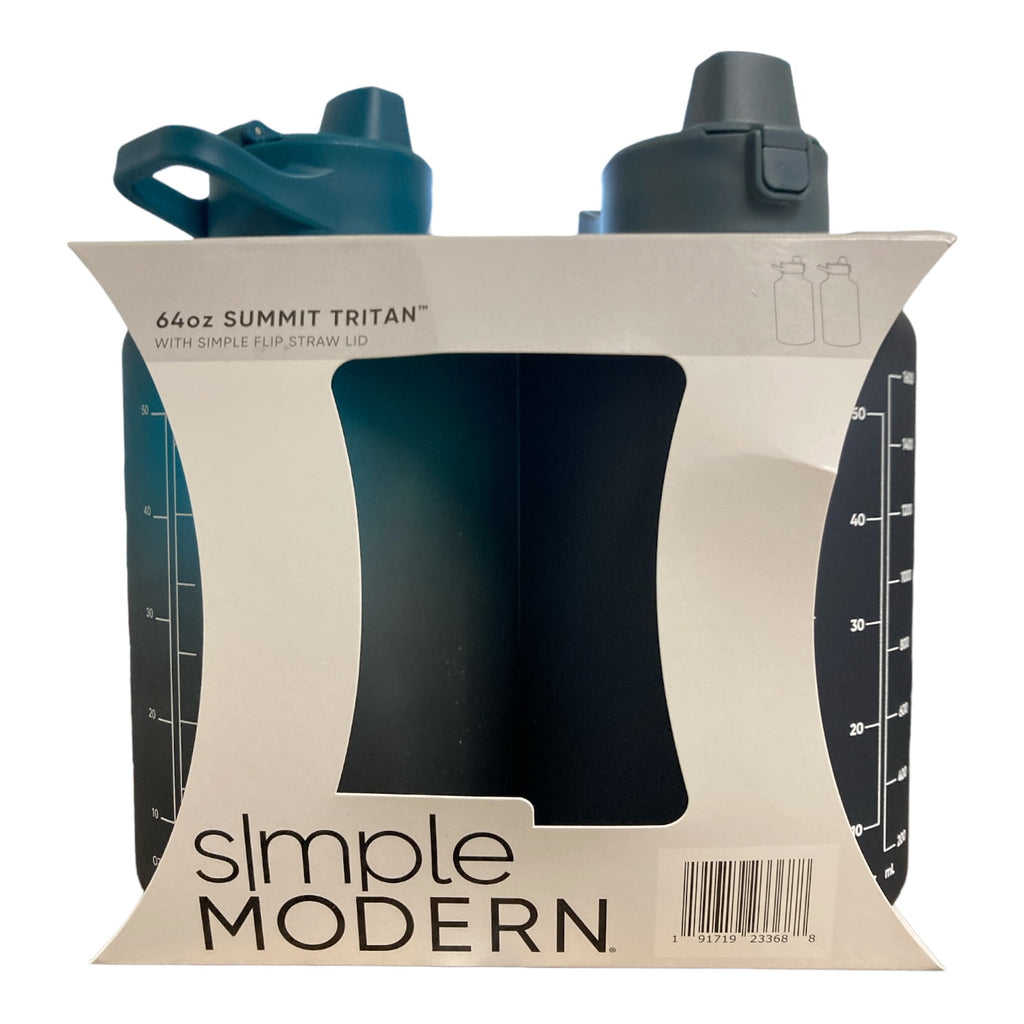 Simple Modern 64-oz Tritan Plastic Summit With Simple Flip Straw Lid 2 Pack (Sweet Taffy and Blush) - RHTF