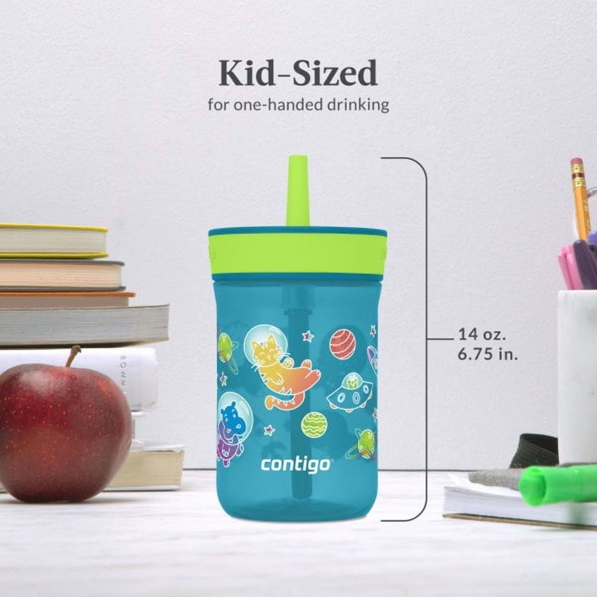 Contigo Kid's 14 oz. Leighton Tumbler 2-Pack - Dogs Doing Things/Spacecraft - EKBB