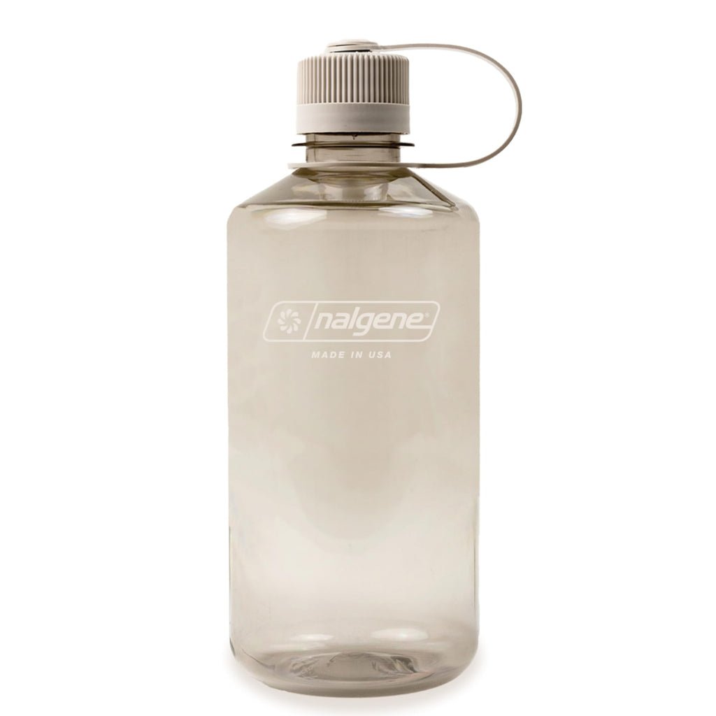 Nalgene Sustain Tritan BPA-Free Water Bottle Made with Material Derived from 50% Plastic Waste (using ISCC certified mass balance), 32 OZ, Narrow Mouth, Cotton - ZLVI