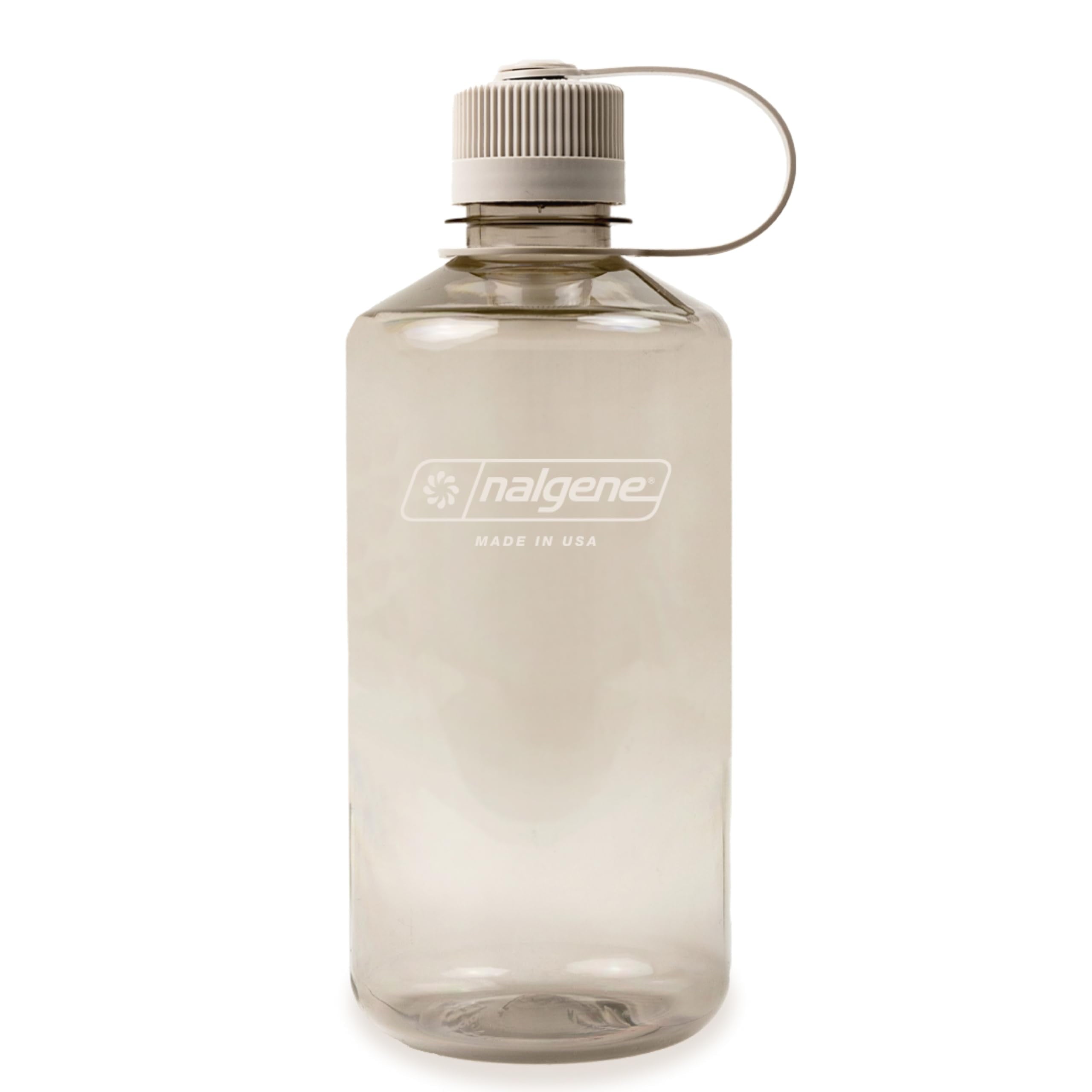 Nalgene Sustain Tritan BPA-Free Water Bottle Made with Material Derived from 50% Plastic Waste (using ISCC certified mass balance), 32 OZ, Narrow Mouth, Cotton - ZLVI