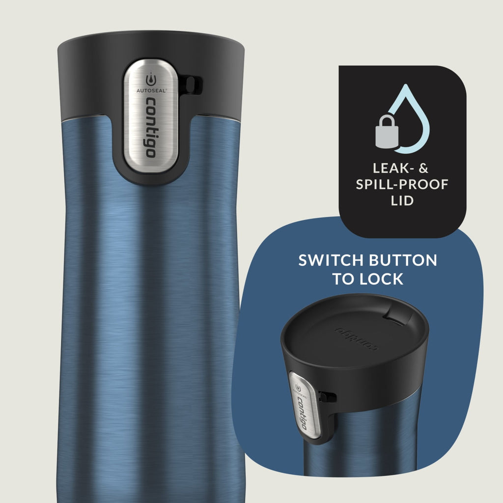 Contigo AUTOSEAL West Loop Vacuum-Insulated Stainless Steel Travel Mug with Easy-Clean Lid, 20 oz - 9H9E