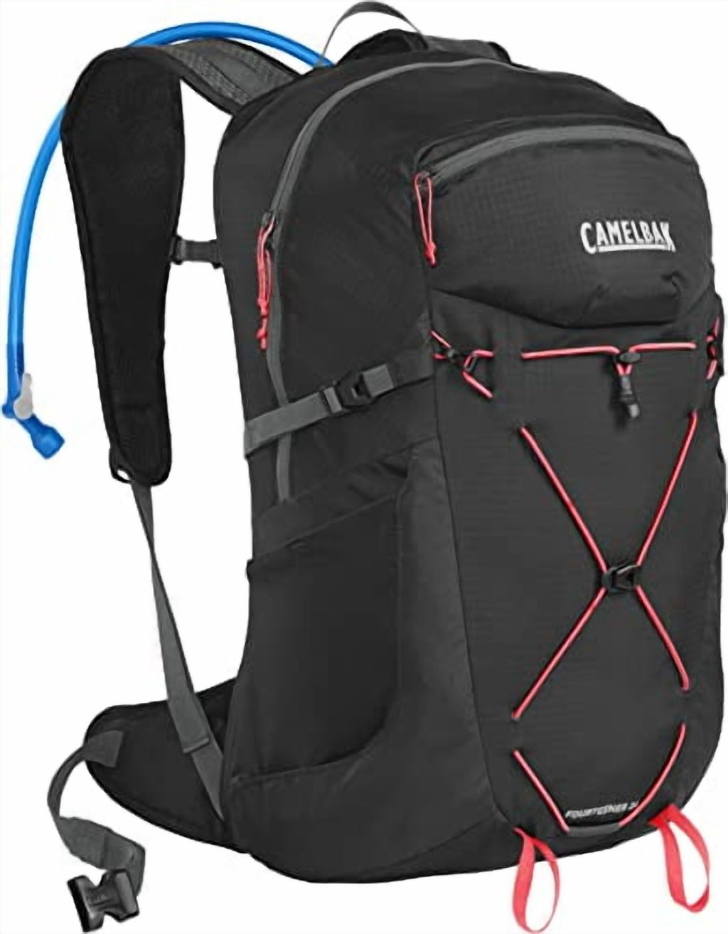 CAMELBAK WOMEN'S FOURTEENER 24 100OZ RESERVOIR HIKING - BLACK/FIERY CORAL - ULLA