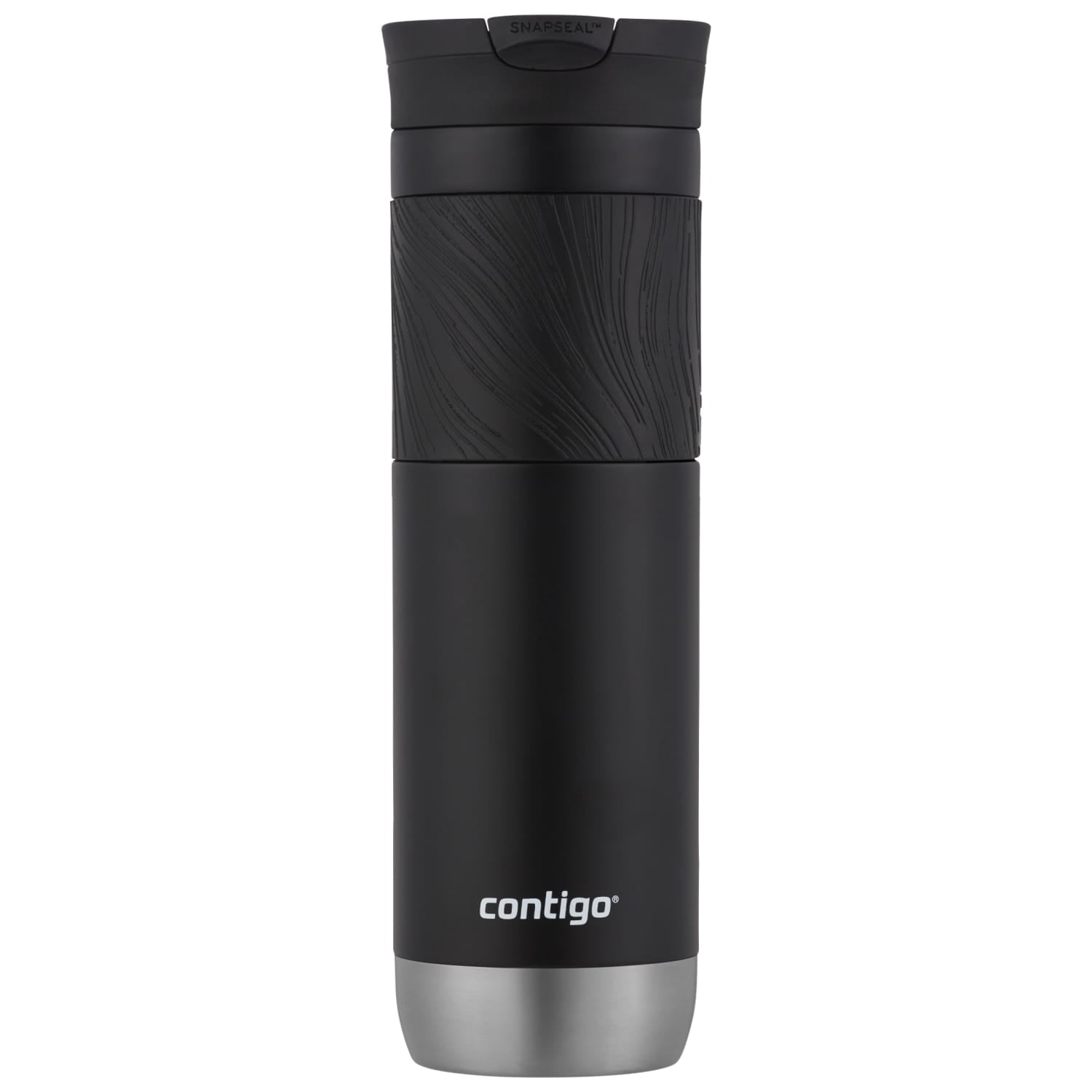 Contigo Byron 2.0 Stainless Steel Travel Mug with SNAPSEAL Lid and Grip in Black, 24 fl oz. - 6Q2C