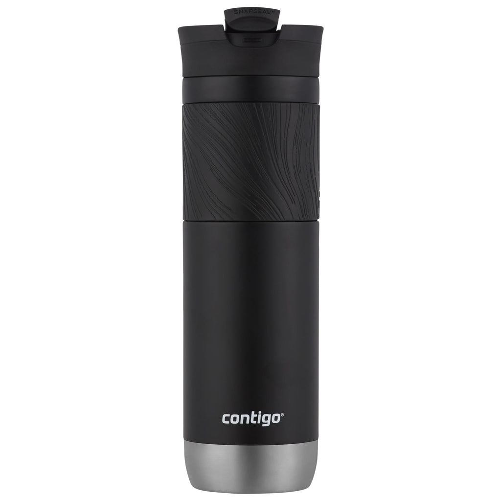 Contigo Byron 2.0 Stainless Steel Travel Mug with SNAPSEAL Lid and Grip in Black, 24 fl oz. - 6Q2C