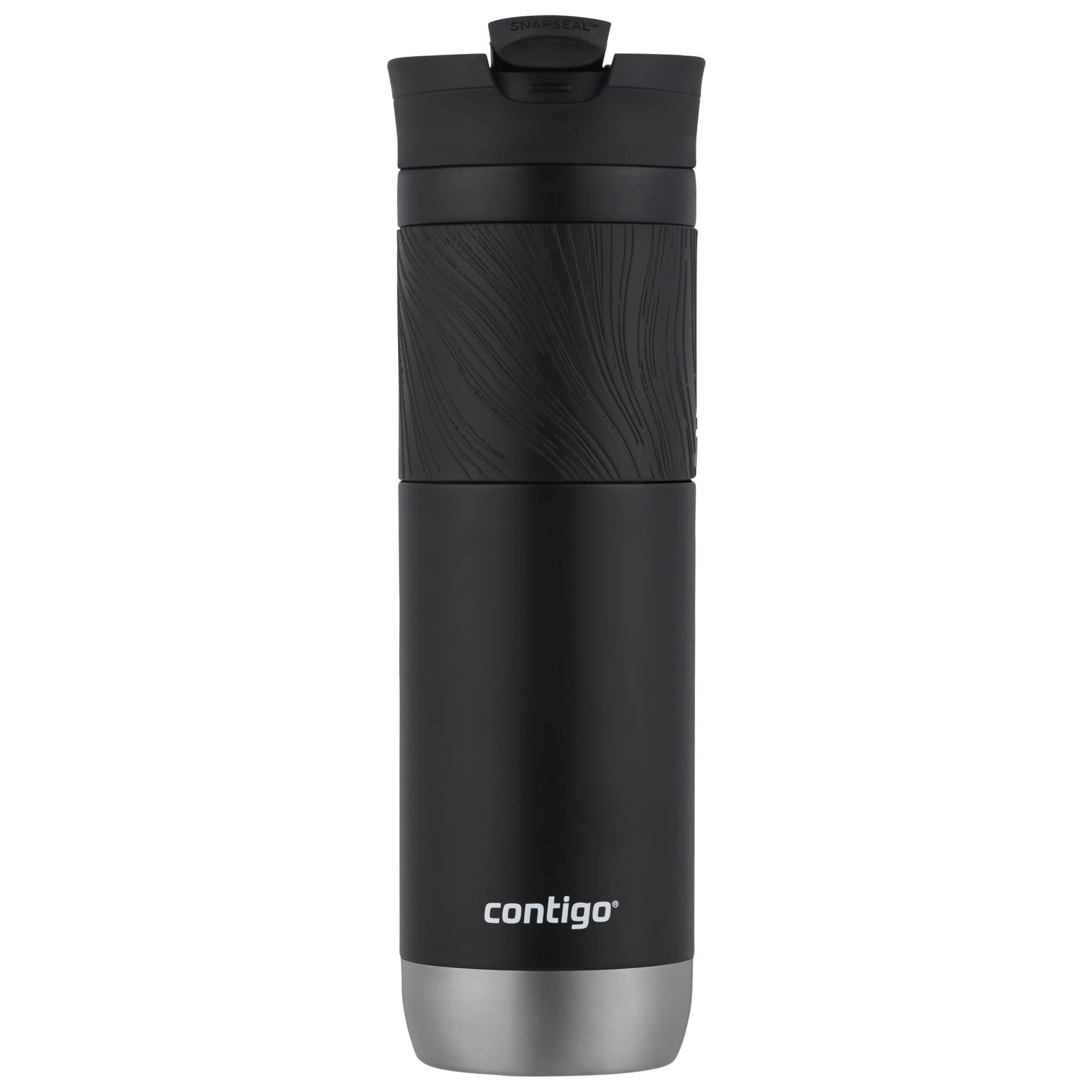 Contigo Byron 2.0 Stainless Steel Travel Mug with SNAPSEAL Lid and Grip in Black, 24 fl oz. - 6Q2C