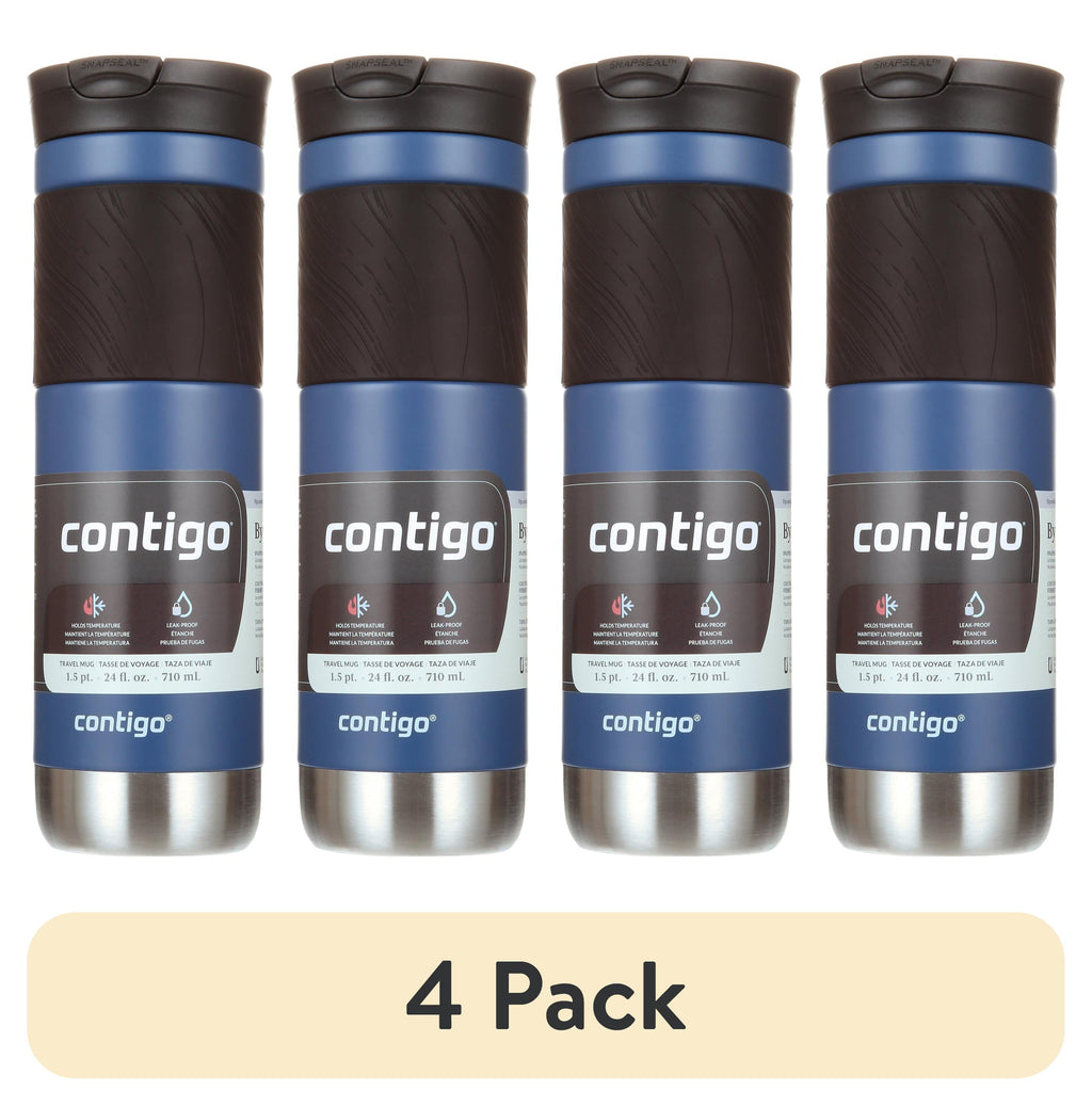 Contigo Byron 2.0 Stainless Steel Travel Mug with SNAPSEAL Lid and Grip in Black, 24 fl oz. - 6Q2C