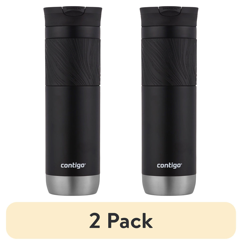 Contigo Byron 2.0 Stainless Steel Travel Mug with SNAPSEAL Lid and Grip in Black, 24 fl oz. - 6Q2C
