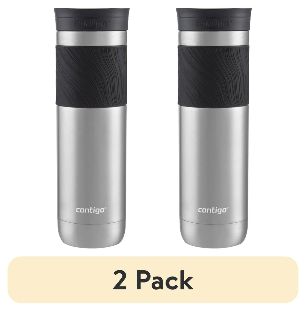 Contigo Byron 2.0 Stainless Steel Travel Mug with SNAPSEAL Lid and Grip in Black, 24 fl oz. - 6Q2C