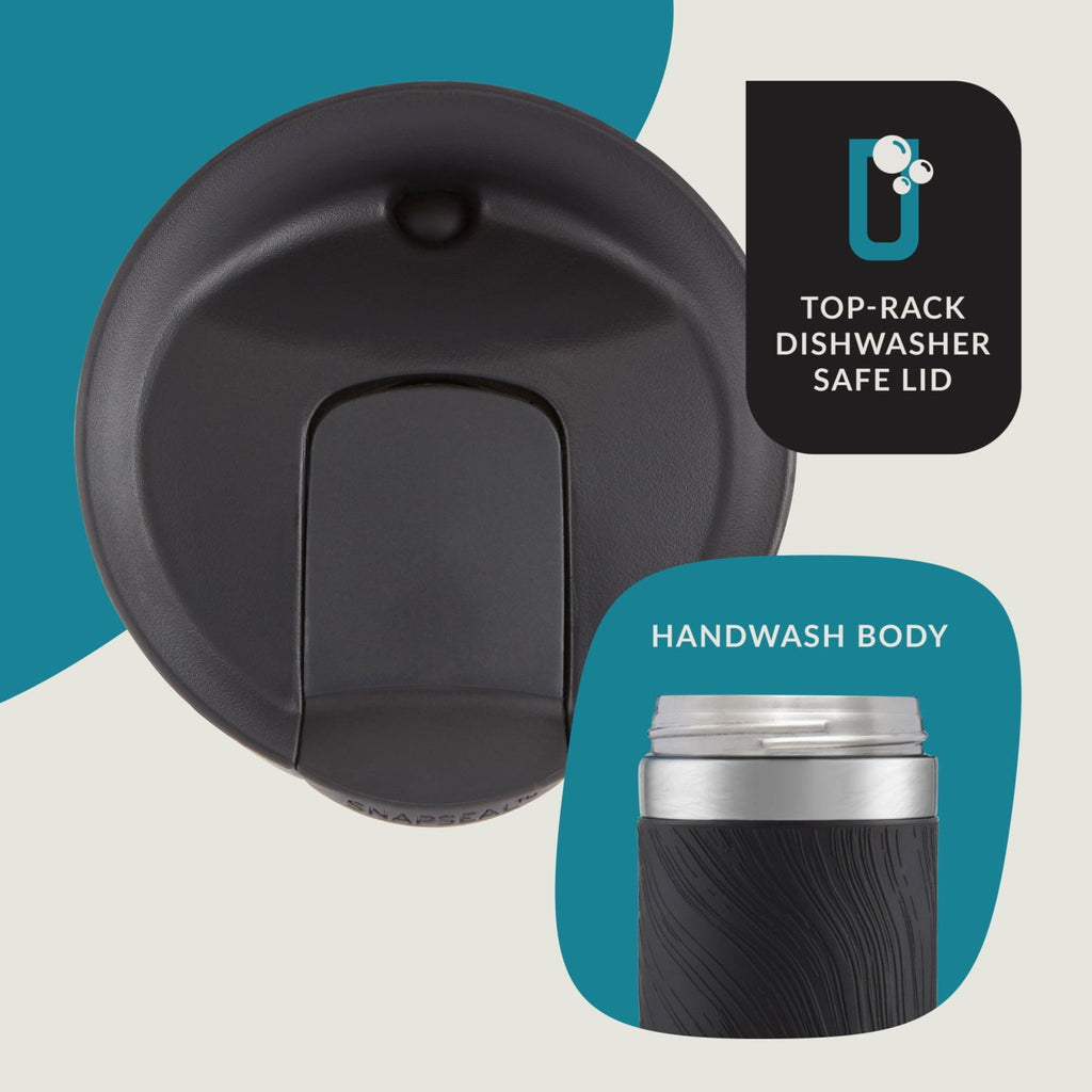 Contigo Byron 2.0 Stainless Steel Travel Mug with SNAPSEAL Lid and Grip in Black, 24 fl oz. - 6Q2C