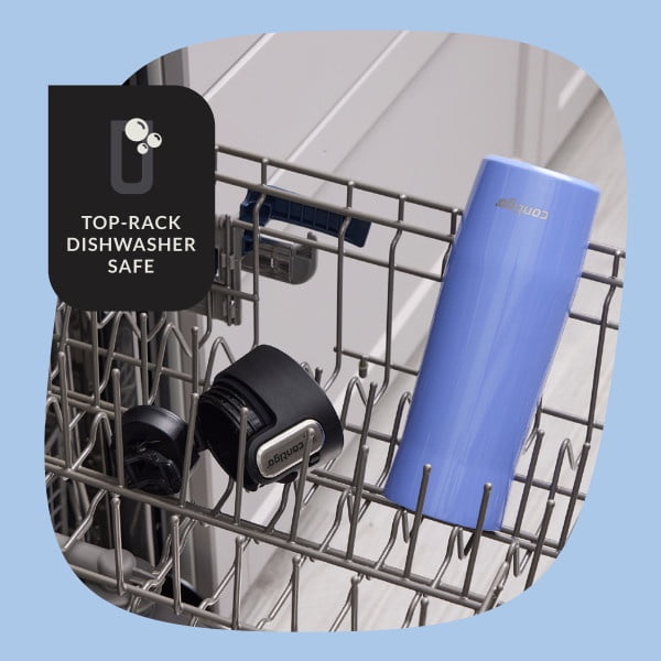 Contigo AUTOSEAL West Loop Vacuum-Insulated Stainless Steel Travel Mug with Easy-Clean Lid, 20 oz, Crystal Lakeside &amp; Crystal Agave, 2-Pack - 9N5U