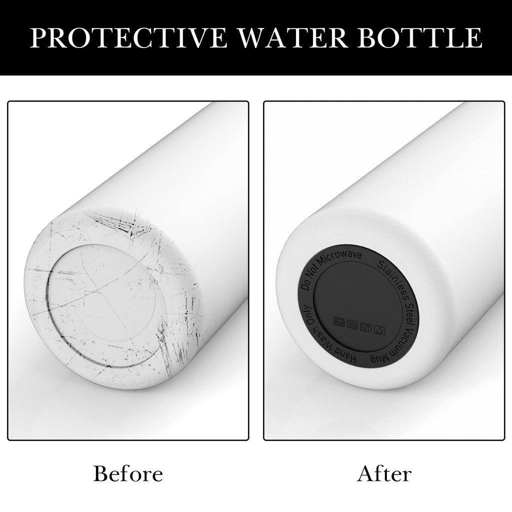 Linkidea 6 Pack Water Bottle Bottom Pad Compatible with CamelBak eddy+ Steel Bottle 20/25oz, Chute Mag Bottle, Silicone Anti-Slip Waterbottle Base Silencer Rubber Protector - U4MW