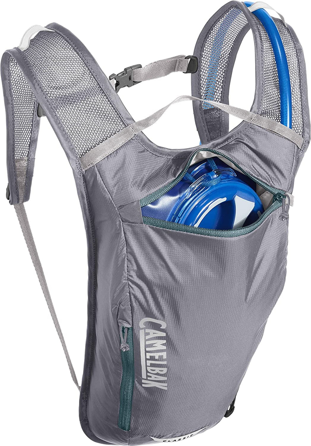 CamelBak Classic Light Bike Hydration Pack 70oz, Gunmetal/Hydro - RQUV