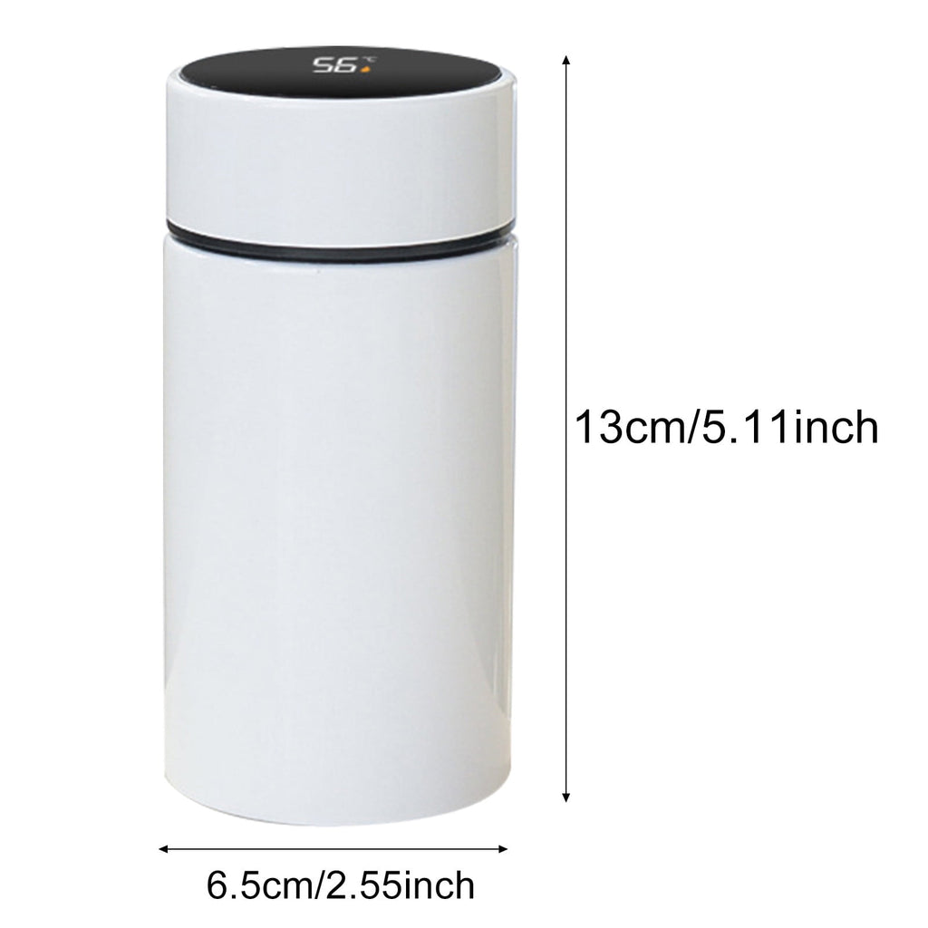 Stainless Steel Insulation Cup Cute Mini Portable Children Student Water Bottle Coffee Travel Mug LED Temperature Display Double Walled Vacuum Long Lasting Insulation - G4N6