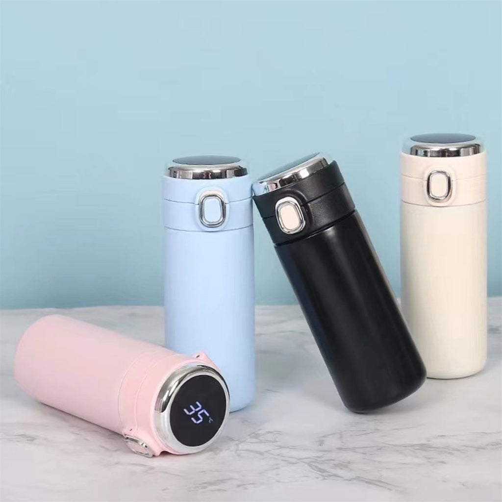 Stainless Steel Insulation Cup Cute Mini Portable Children Student Water Bottle Coffee Travel Mug LED Temperature Display Double Walled Vacuum Long Lasting Insulation - G4N6