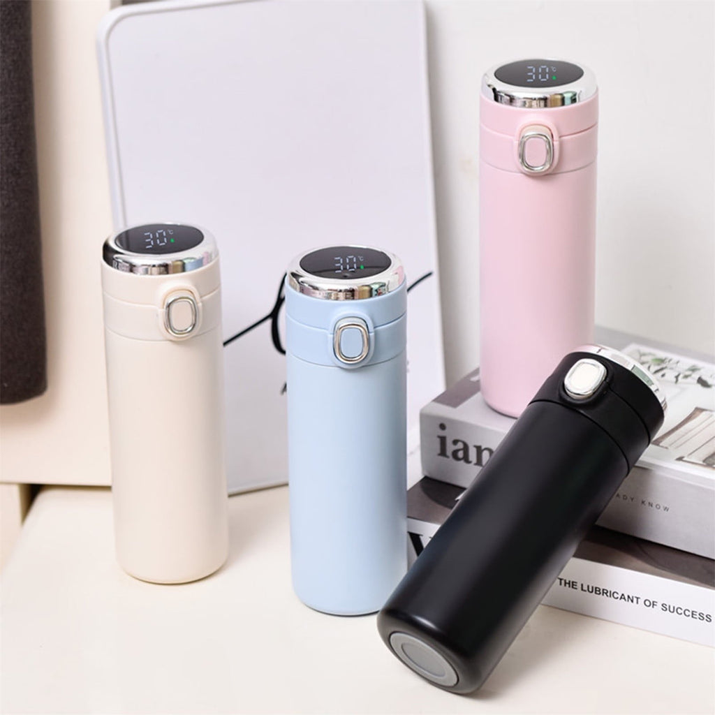 Stainless Steel Insulation Cup Cute Mini Portable Children Student Water Bottle Coffee Travel Mug LED Temperature Display Double Walled Vacuum Long Lasting Insulation - G4N6