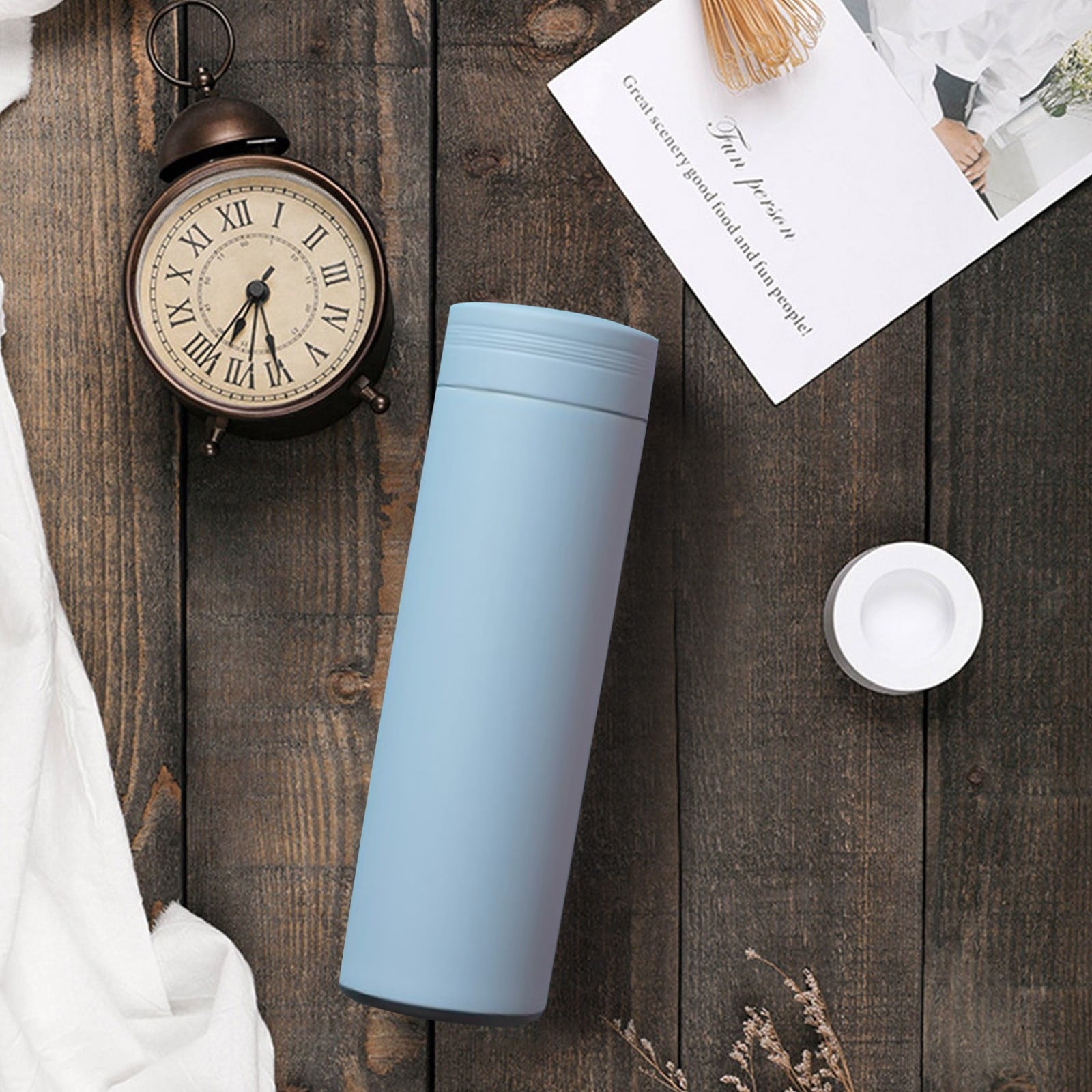 Stainless Steel Insulation Cup Cute Mini Portable Children Student Water Bottle Coffee Travel Mug LED Temperature Display Double Walled Vacuum Long Lasting Insulation - G4N6