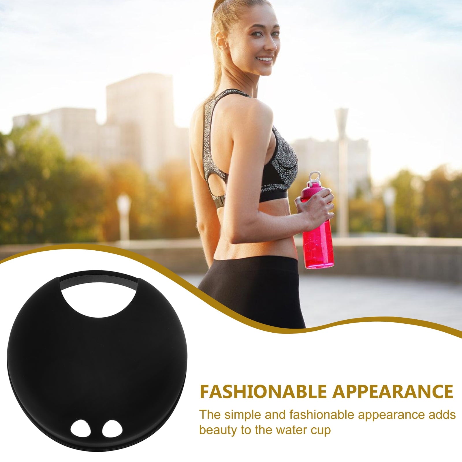 Masteelf 2pcs Splash Guarding Lid For Wide Mouth Bottle  Water Cup Anti-spill Intended Accessory Water Cup Lid Spill-proof Cap For Water Cup Compatible For Nalgene Easy Sipper - X2YF