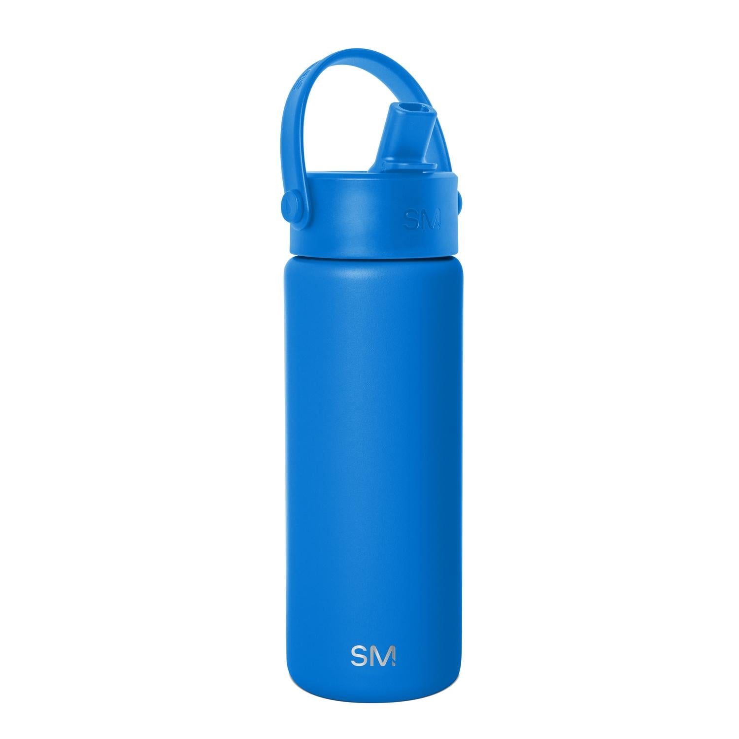 Simple Modern 18 fl oz Insulated Stainless Steel Summit Wide Mouth Water Bottle with Handle and Straw Lid|Black and White Checkmate - AUOG