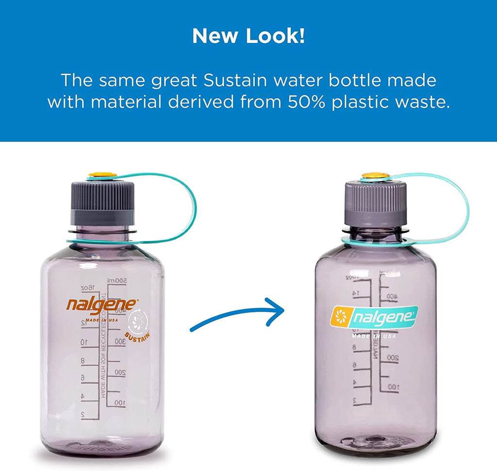 Nalgene Sustain 16 oz. Narrow Mouth Water Bottle - Cornflower Blue - NR6Z