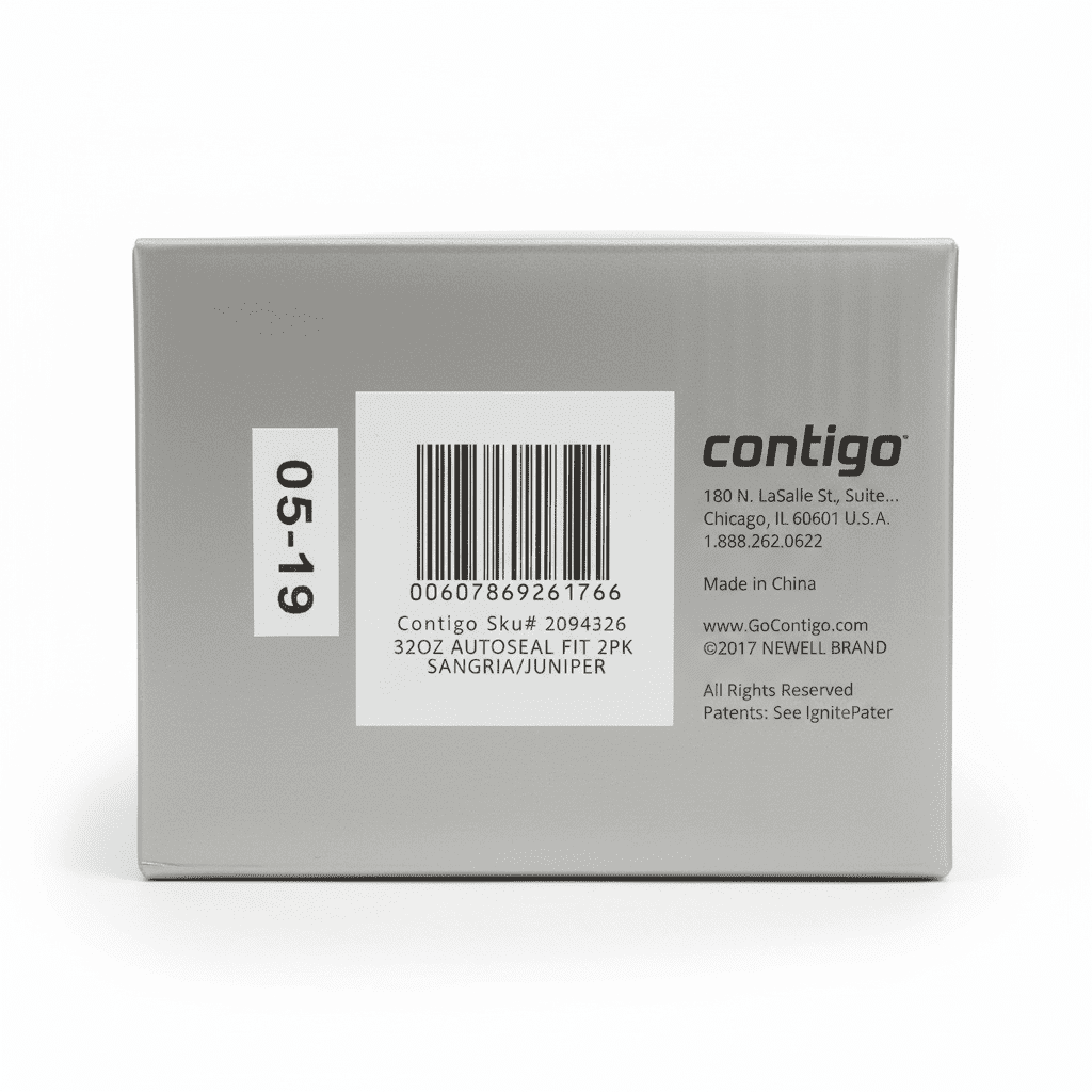 Contigo 32oz AutoSeal Fit Water Bottle 2-Pack Sangria Juniper New Damaged Box - J6P9