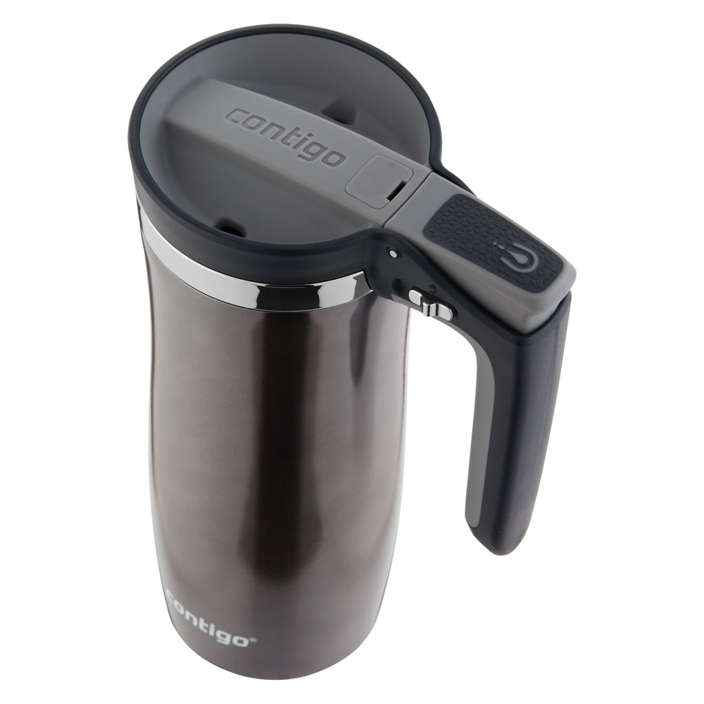 Contigo Autoseal Vacuum Insulated 16 Ounce Stainless Steel Gunmetal Travel Mug with Easy Lid - JXLE