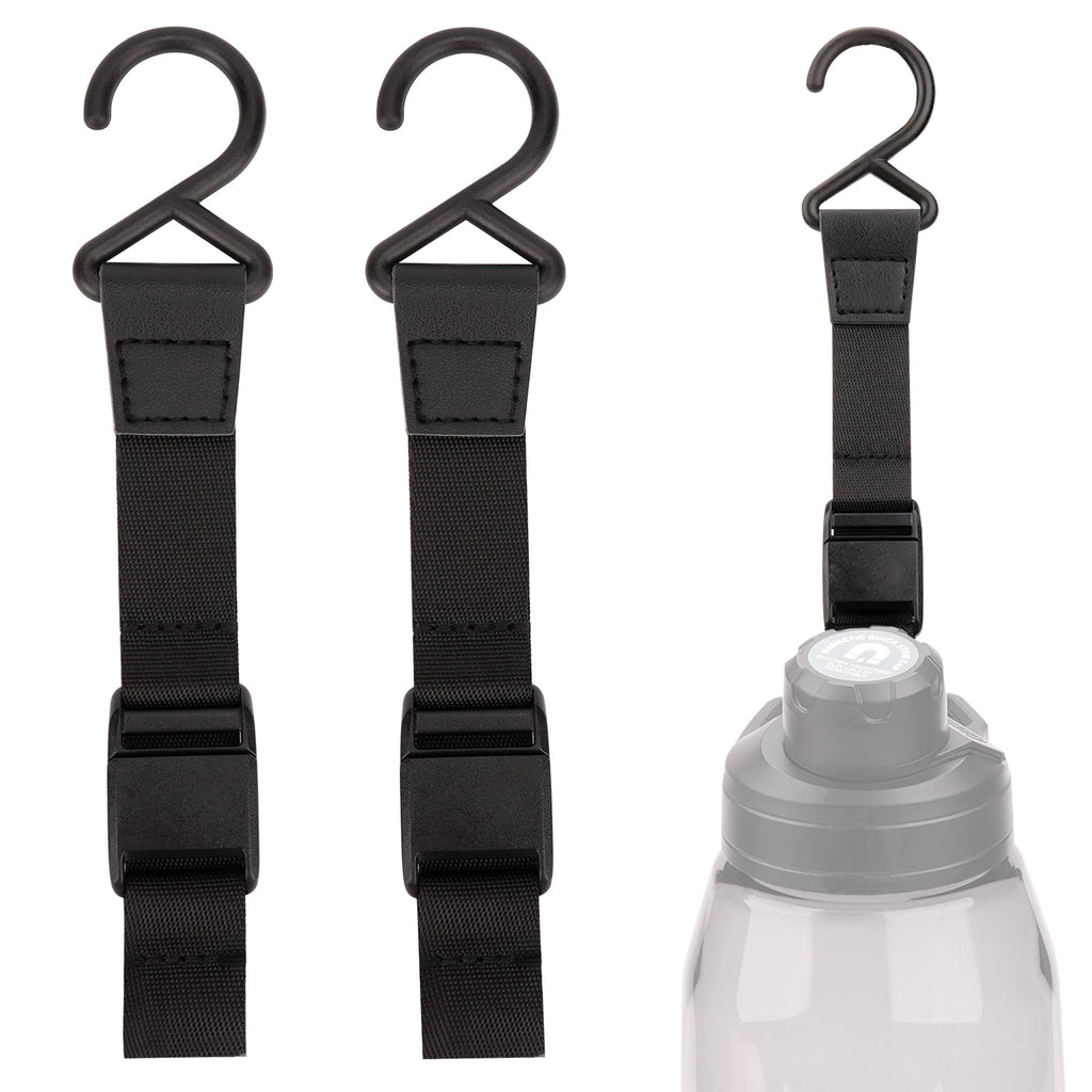 Linkidea 2 Pack Fence Hooks for Sport Water Bottle, Compatible with CamelBak Chute Mag Steel/Tritan 20/24/25/32/40/50oz, S Shaped Hook Hanger Magnetic Buckle for Outdoor Sports Camping - EJJ4