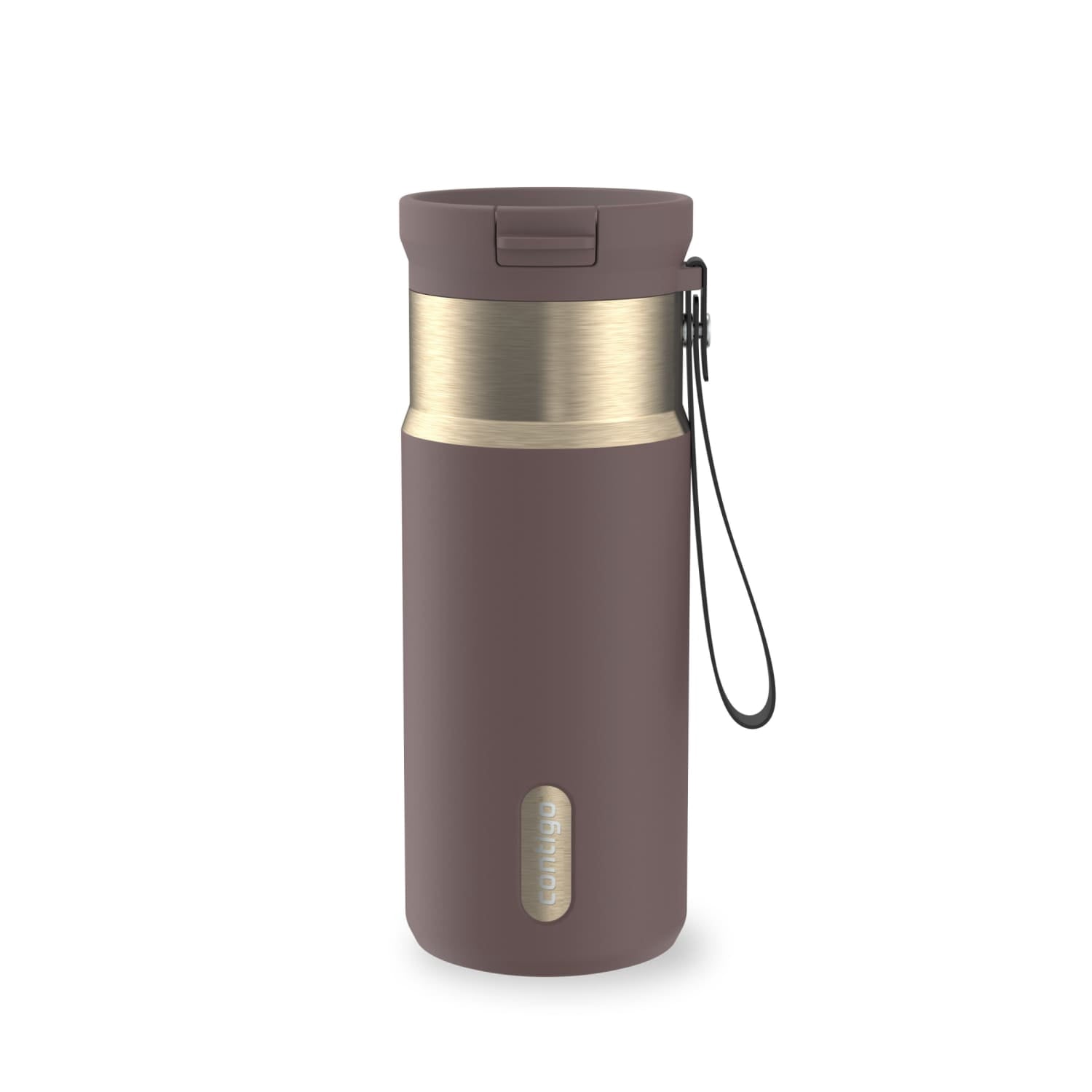 Contigo SnapSeal 16 oz Leakproof Stainless Steel Water Bottle with Carrying Strap - JI4G