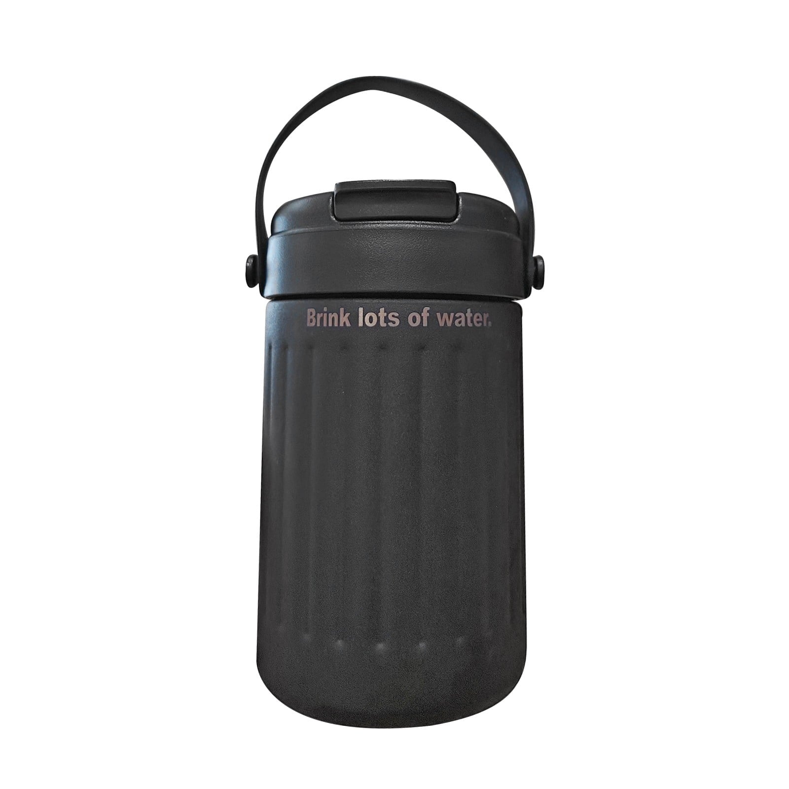BinKFF Simple Modern Travel Coffee Mug, Insulated Coffee Tumblers with Lid, Double Walled Iced Travel Coffee Mug for Woman and Man Stainless Steel Tumbler with Handle - I3GG