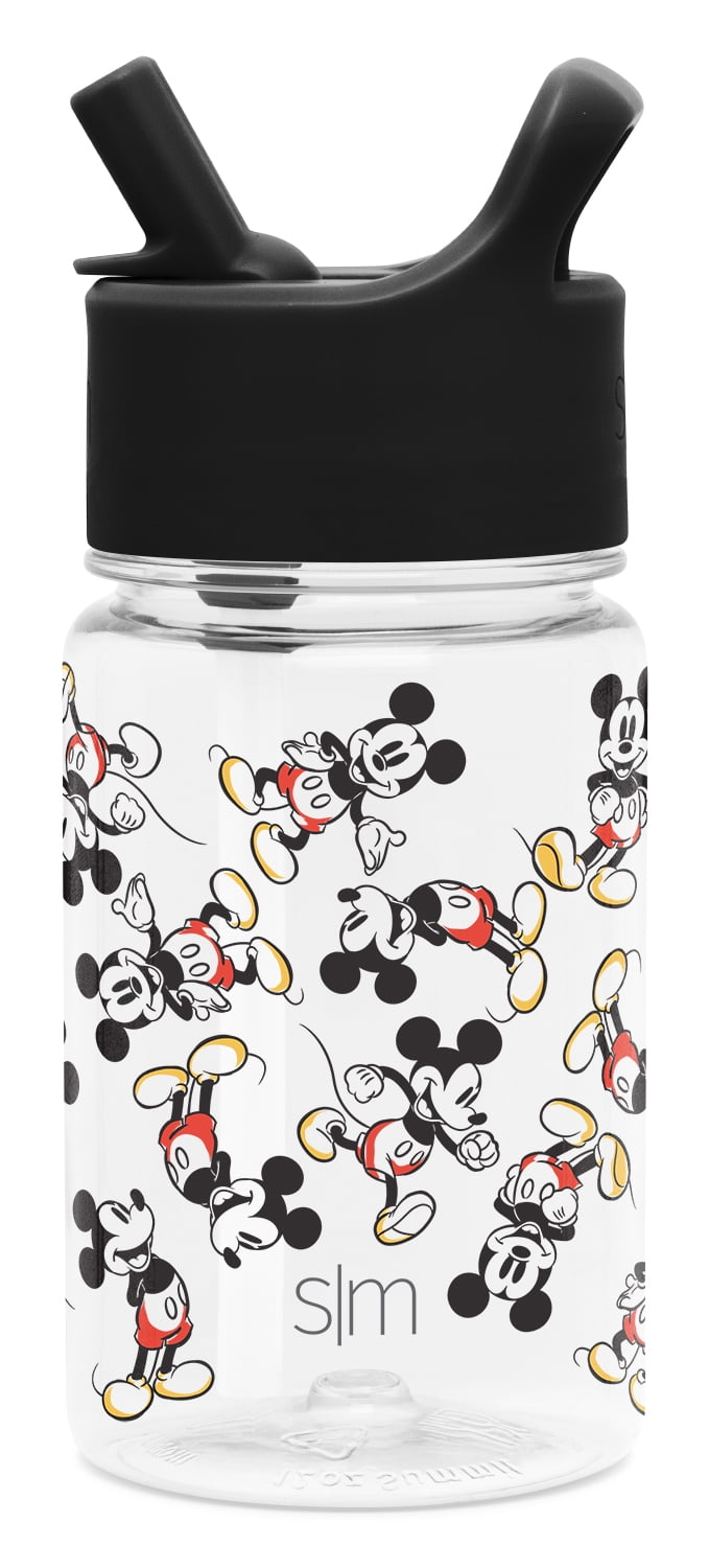 Simple Modern Disney 12oz Summit Kids Tritan Water Bottle with Straw Lid for Toddler - Dishwasher Safe Travel Tumbler - Disney: Mickey Retro - QK53