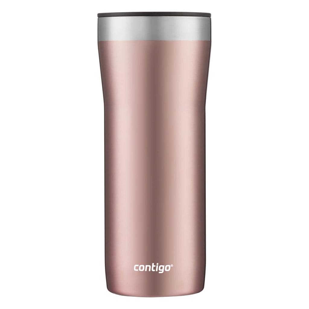 Contigo Streeterville Stainless Steel Tumbler with Plastic Straw and Splash-Proof Lid, Licorice, 32 fl. oz - N0B1