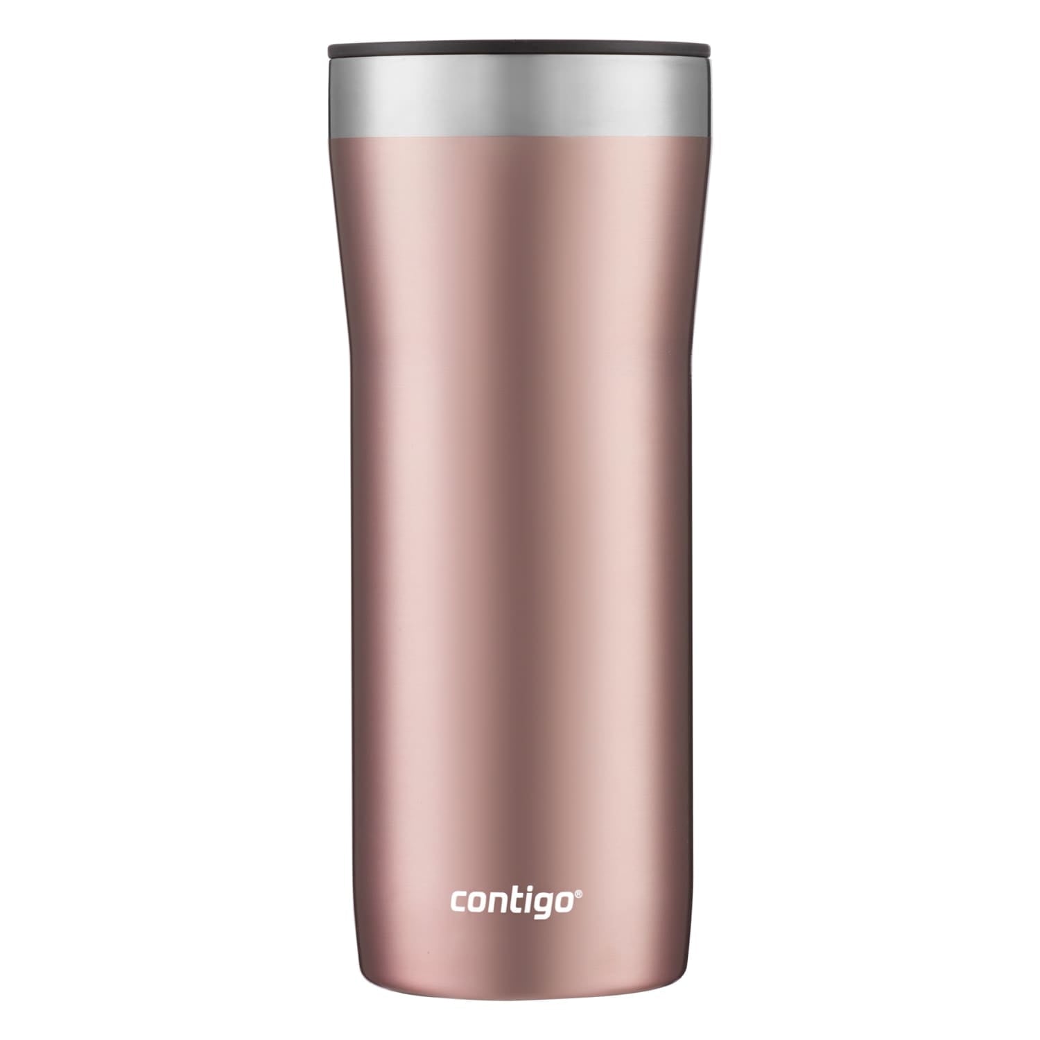Contigo Streeterville Stainless Steel Tumbler with Plastic Straw and Splash-Proof Lid, Licorice, 32 fl. oz - N0B1