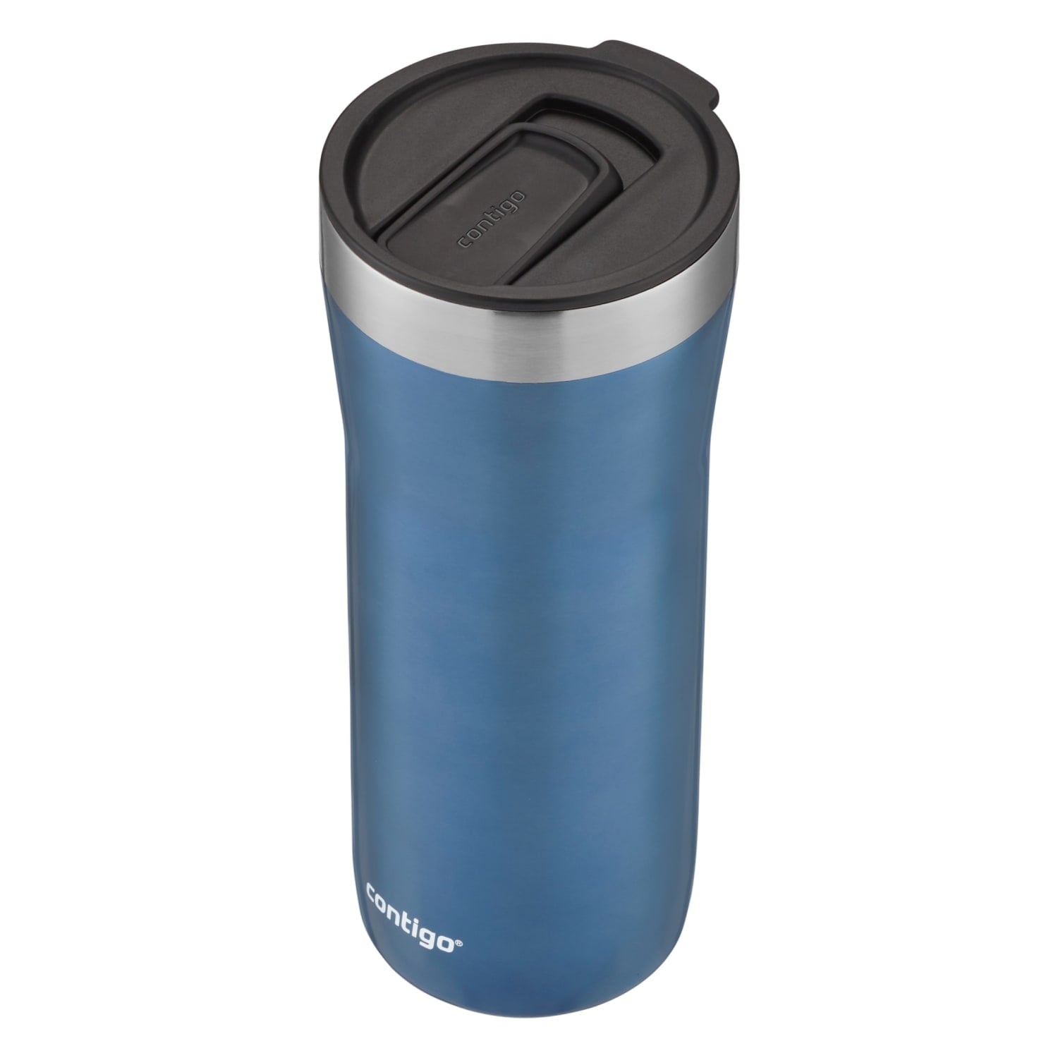 Contigo Streeterville Stainless Steel Tumbler with Plastic Straw and Splash-Proof Lid, Licorice, 32 fl. oz - N0B1