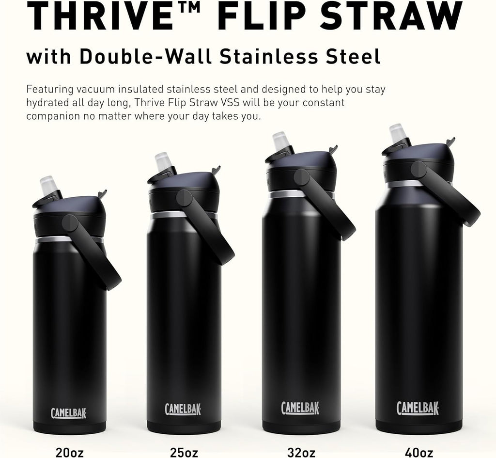 CamelBak Thrive™ Flip Straw Insulated Stainless Steel Water Bottle, 20oz, Moss - Z2ZB