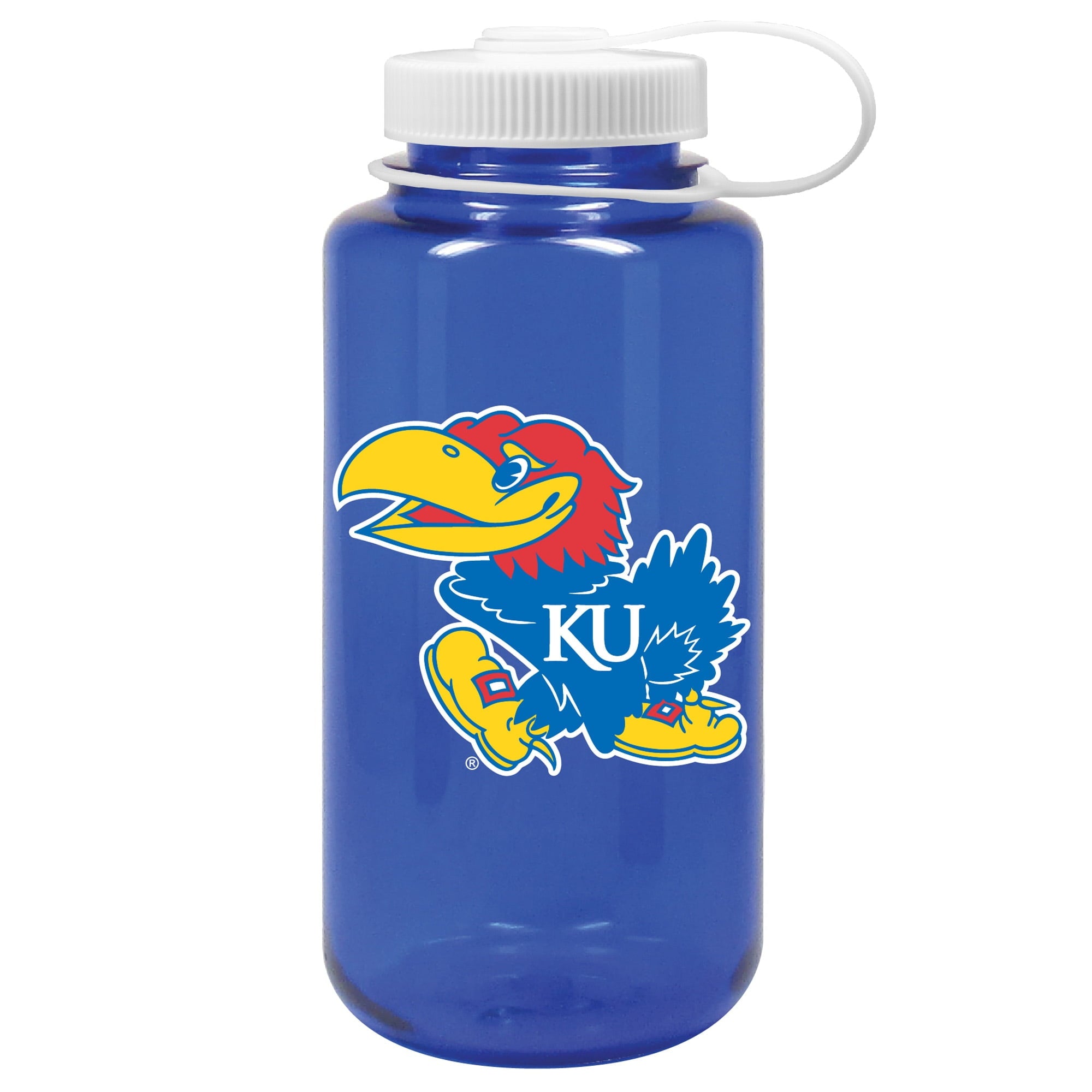 Royal Kansas Jayhawks 32oz. Nalgene Sustainable Wide Mouth Water Bottle - VDJD